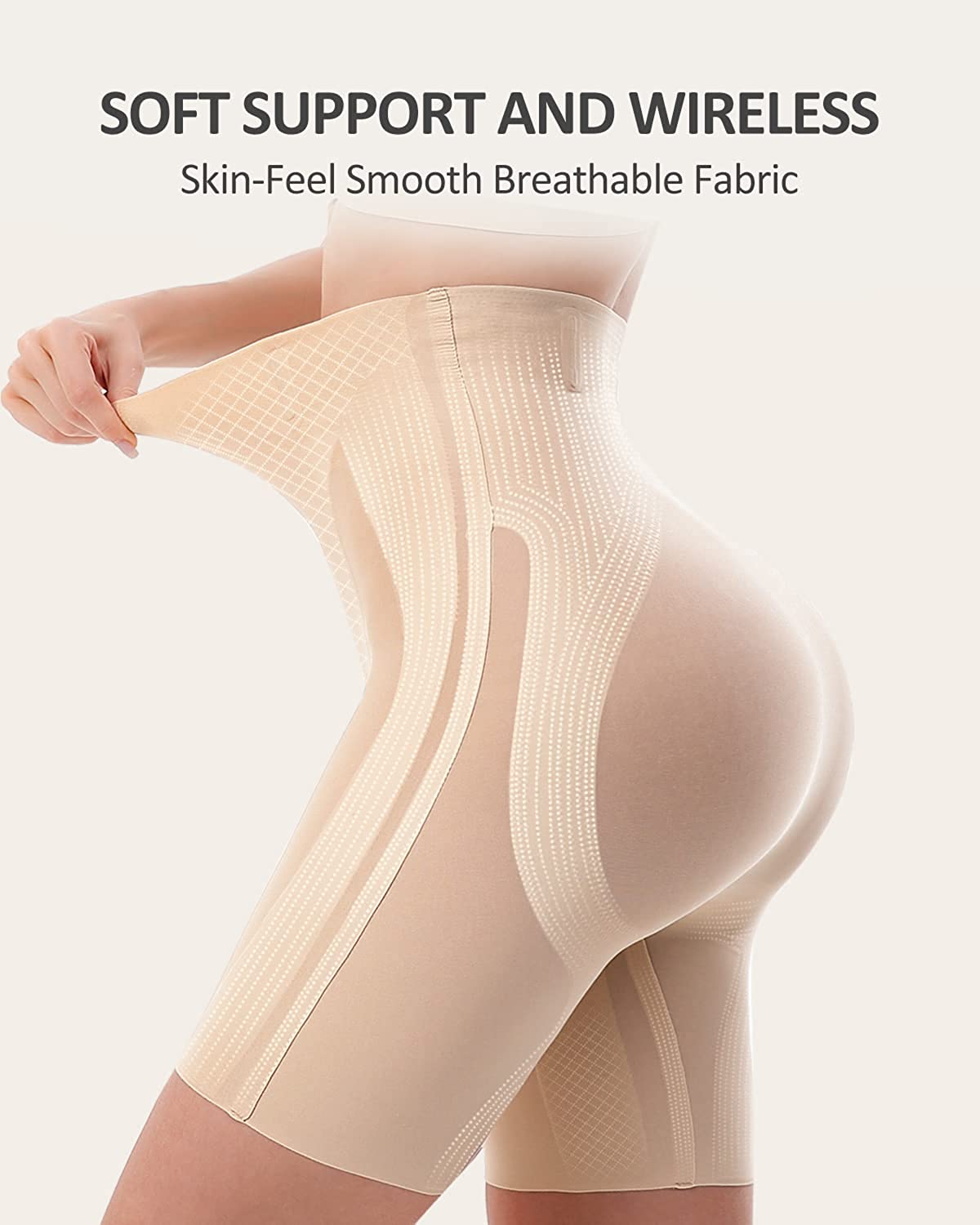 SIMPLINE High Waisted Shapewear for Women, Seamless Butt Lifter Tummy Control Shorts Thigh Slimmer Shaper for Wedding Dresses