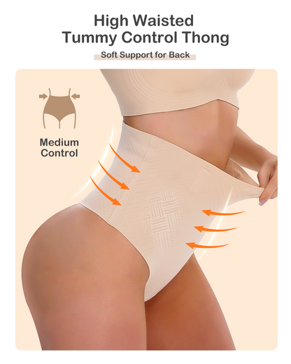 SIMPLINE Tummy Control Thong Shapewear for Women